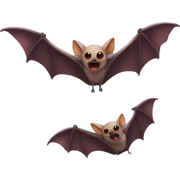 red fig-eating bat emoji