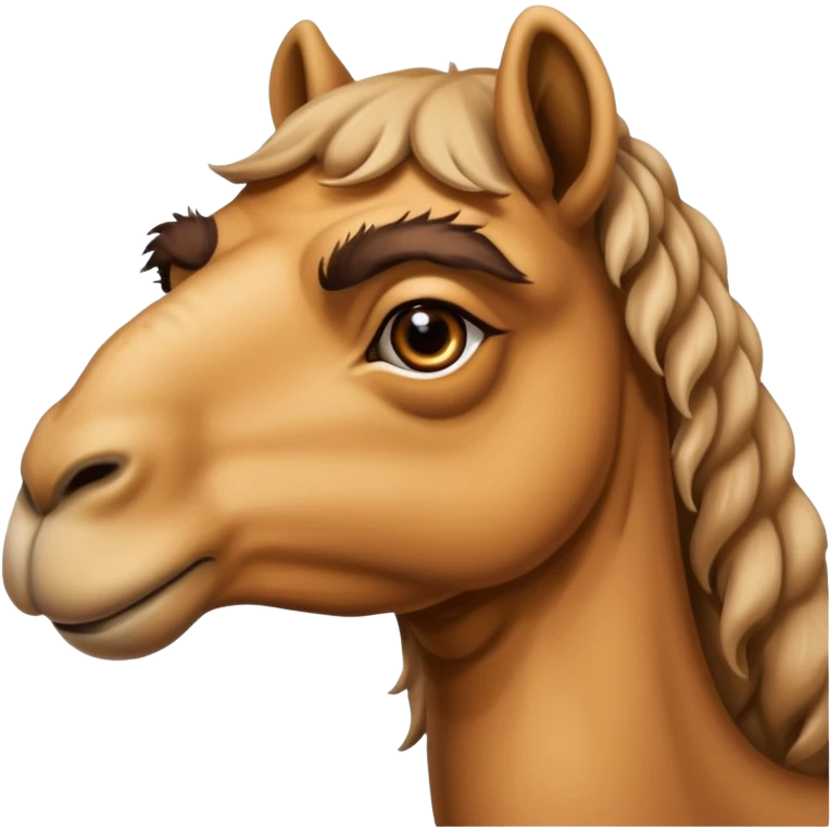 Hybrid human camel emoji