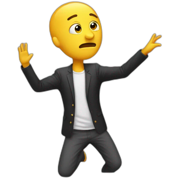 Personne qui fait un dab emoji