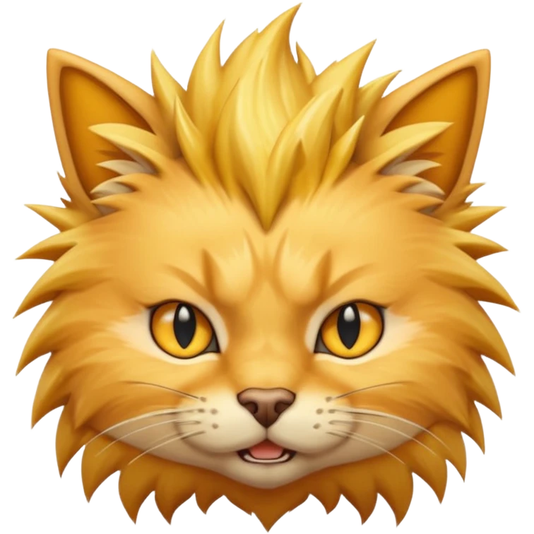 Cat super sayen emoji