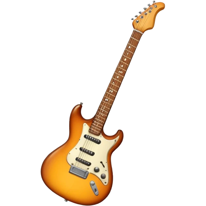a single electric guitar emoji