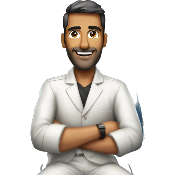 2 Middle East man sitting on top Boeing 747 emoji
