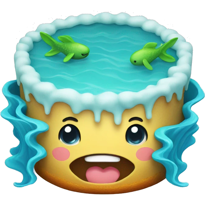sea cake emoji
