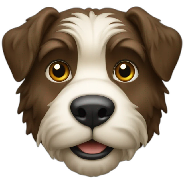 Welsh a bruin met brede bles emoji
