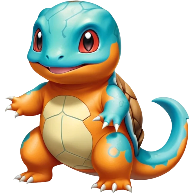 Shiny Exotic Bulbasaur-Squirtle-Charmander-Hybrid-Creature emoji