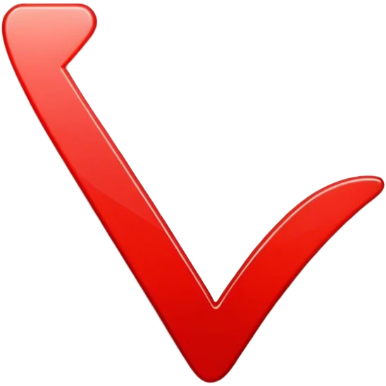 red checkmark emoji