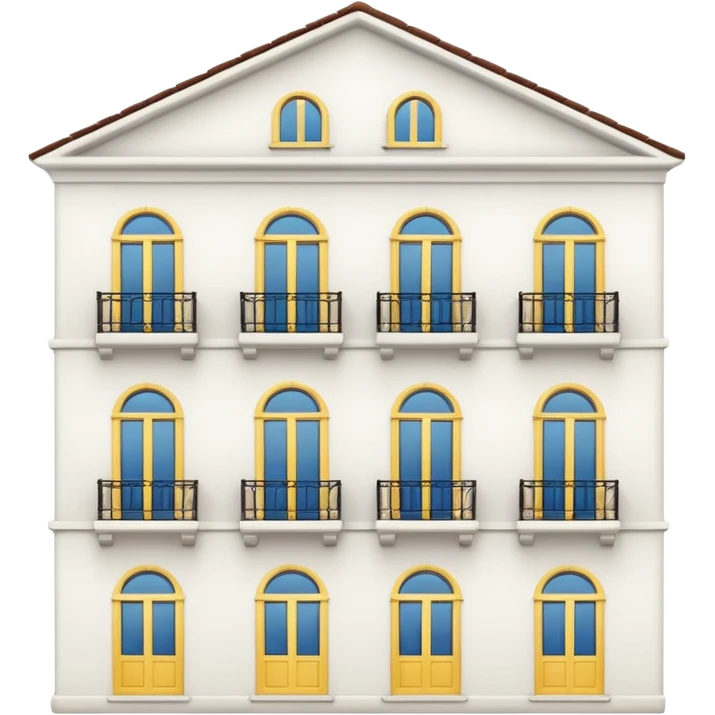 ukrinian white 5-storey building  emoji