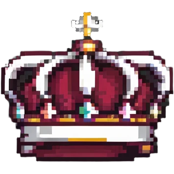 maroon crown simple design emoji