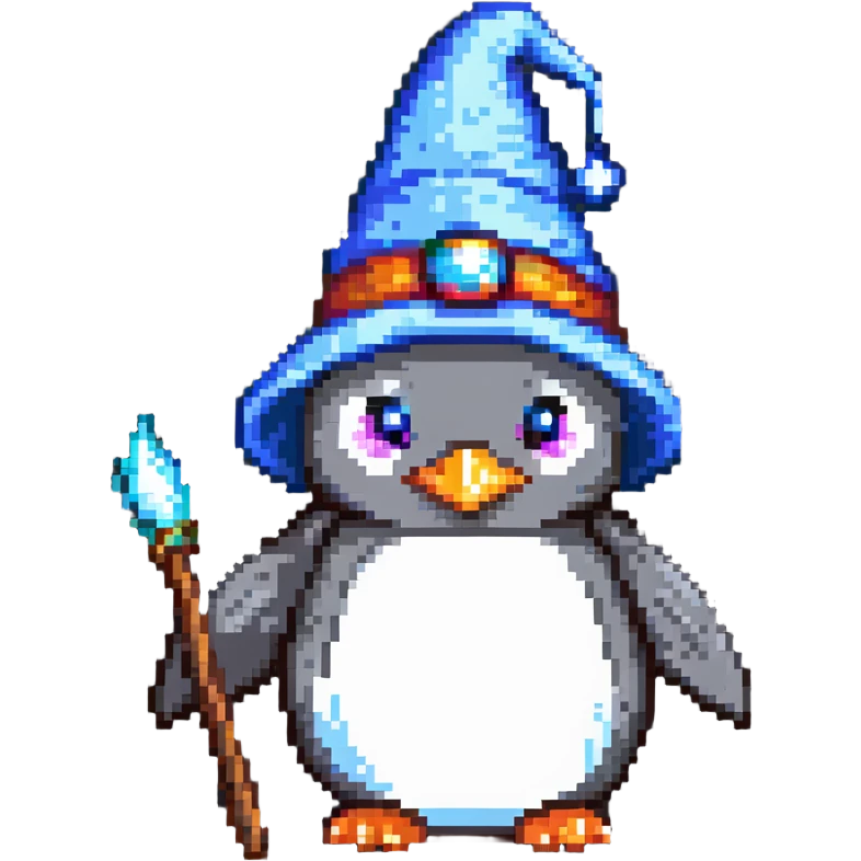 penguin wizard emoji