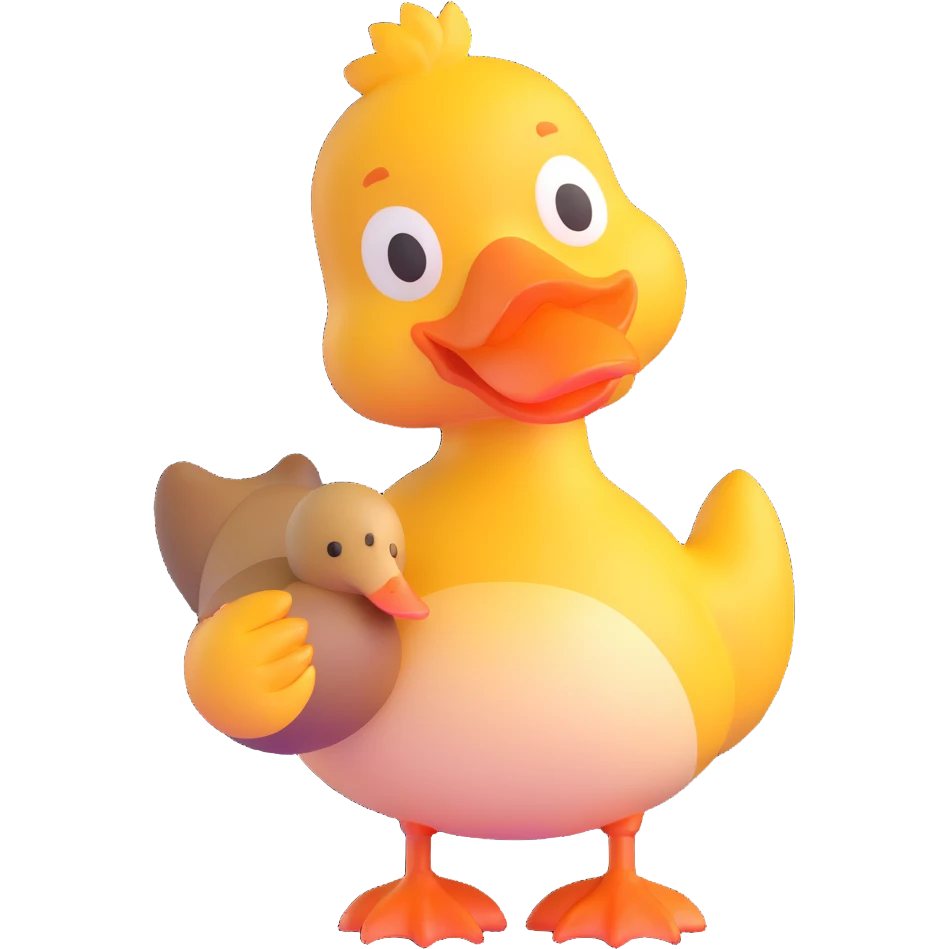 holding duck emoji