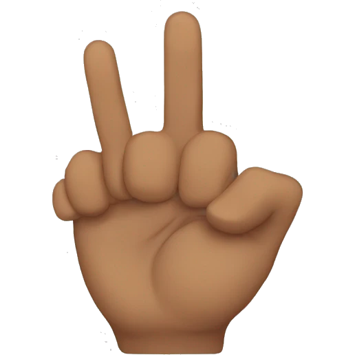 black finger emoji