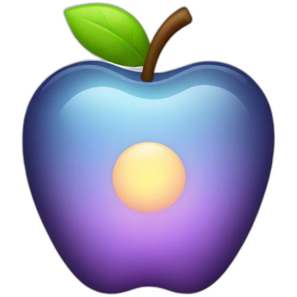 apple glow logo emoji