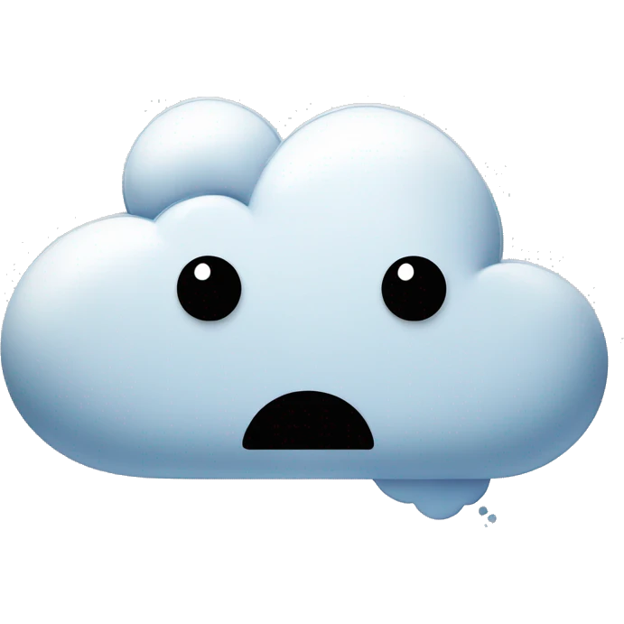 sad speech bubble in form of a cloud emoji