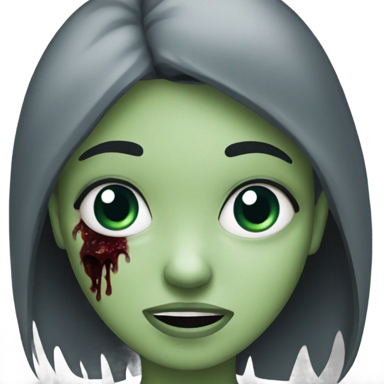 Girl zombie emoji