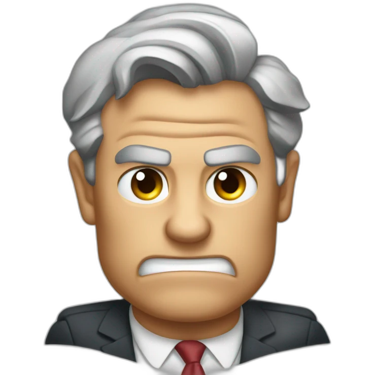 Jerome powell angry with thumbs down emoji