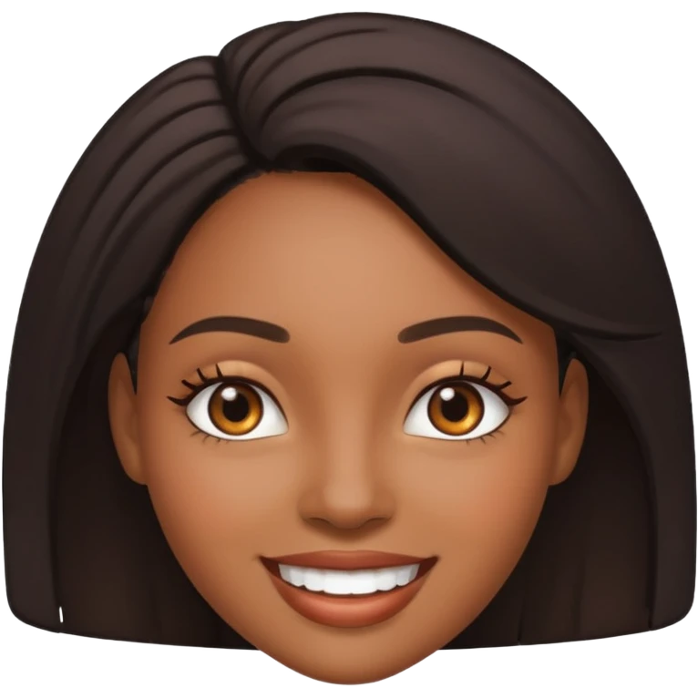 black women smile emoji