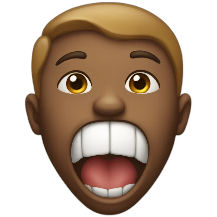 Emoji where tshirt gets pulled to mouth emoji