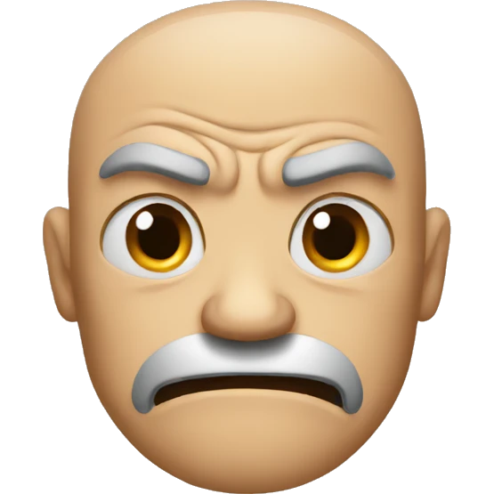 Angry man emoji