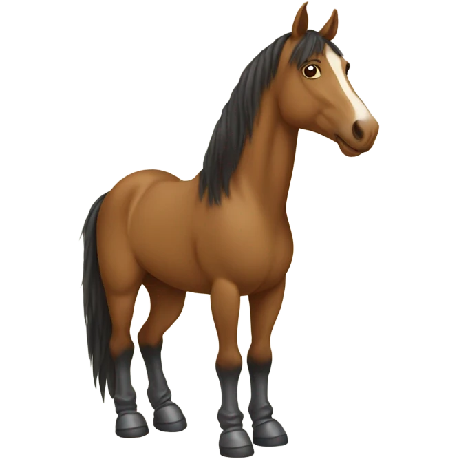Horse with boots emoji