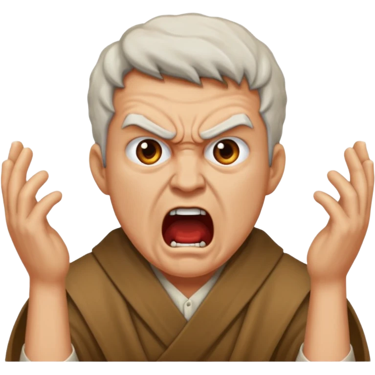 apostle angry shouting emoji