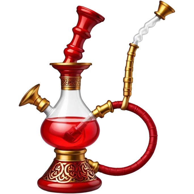 red hookah emoji