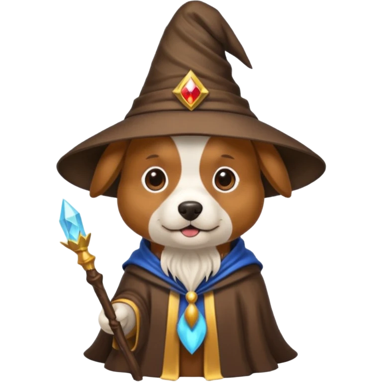 Dog wizard emoji