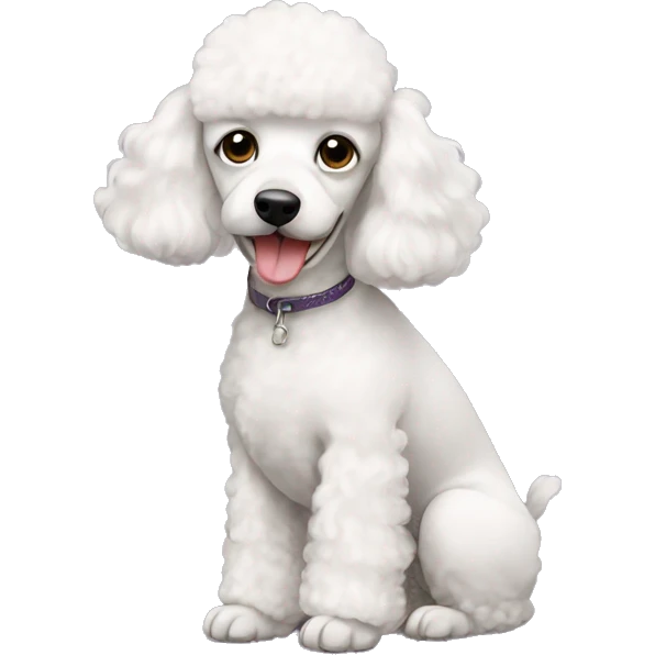 White poodle emoji