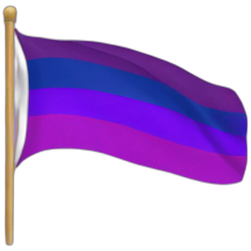 Flag bisexuality emoji