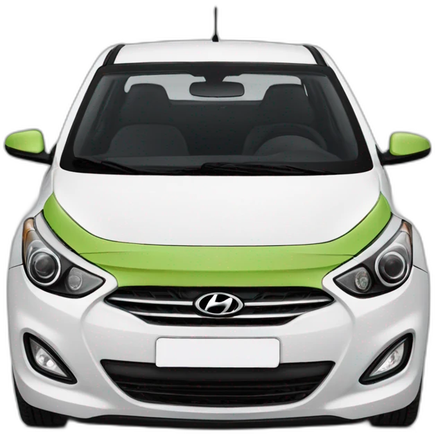 Voiture i20 hyundai verte emoji