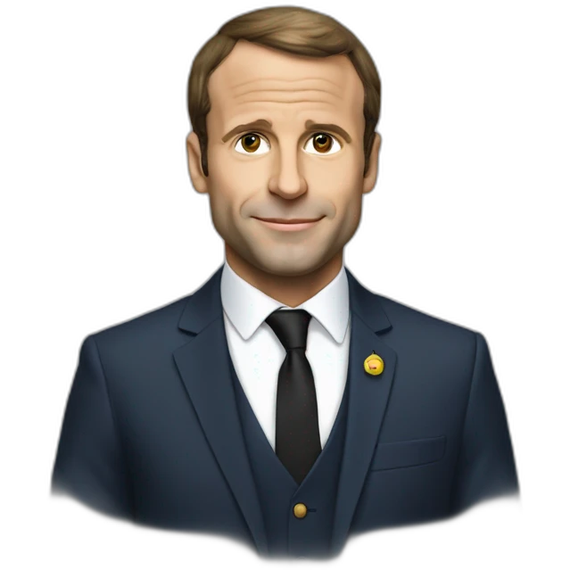 Macron en tenue africaine emoji