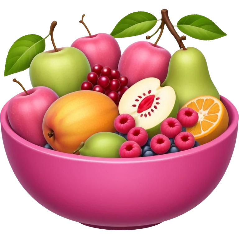 pinks fruits bowl emoji