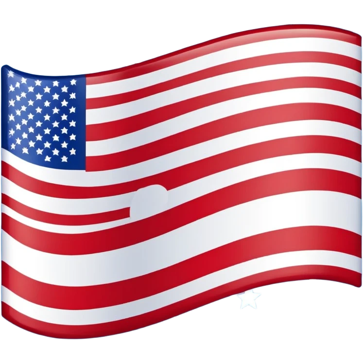 American flag with stars and stripes emoji