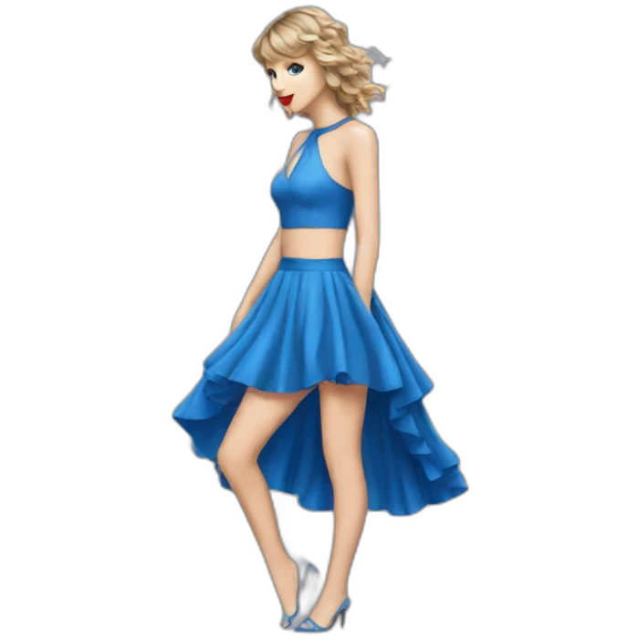 Taylor swift eras tour blue dress emoji