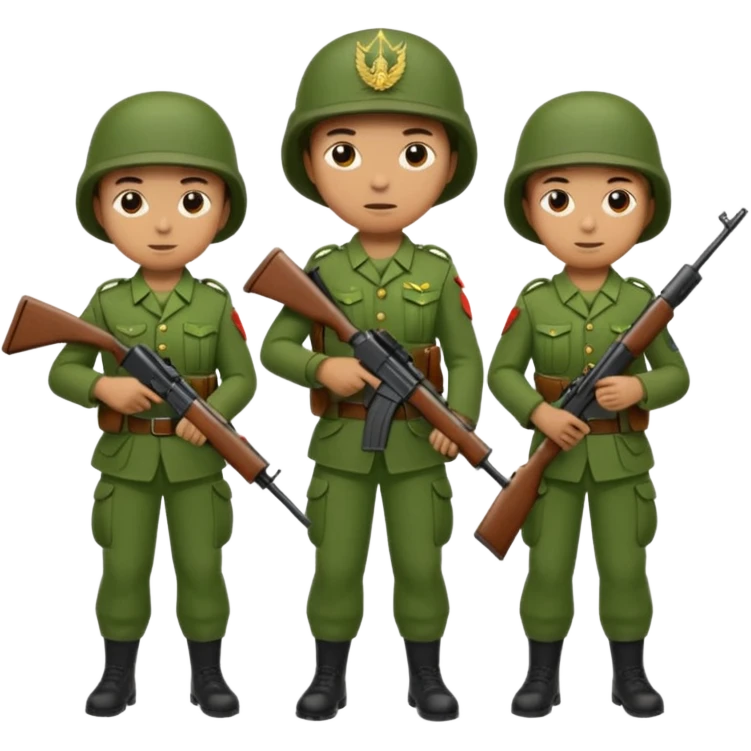 Pangkat prajurit dua TNI emoji