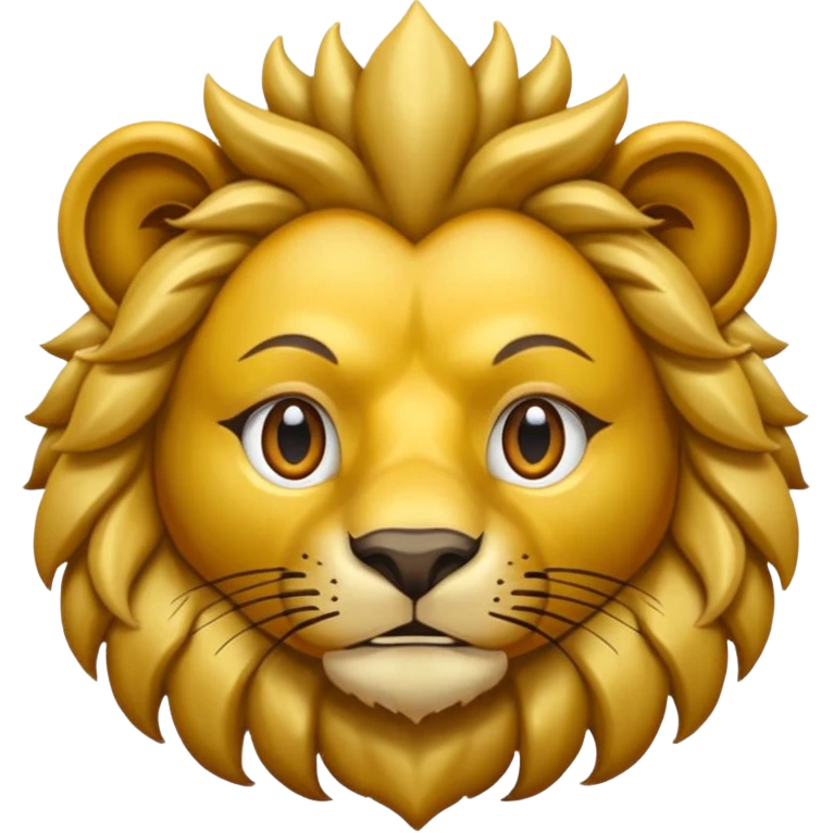 Un león picando el ojo emoji