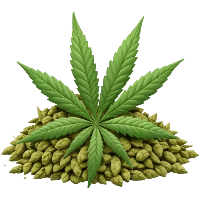 white color marijuana emoji