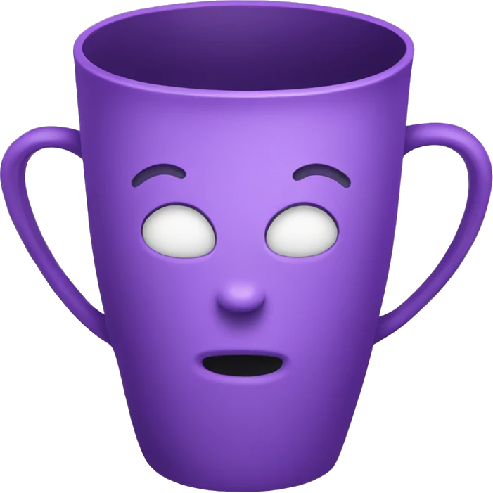 Purple prize cup  emoji