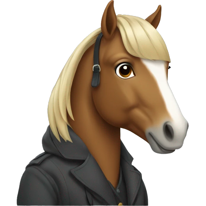 Horse in coat emoji