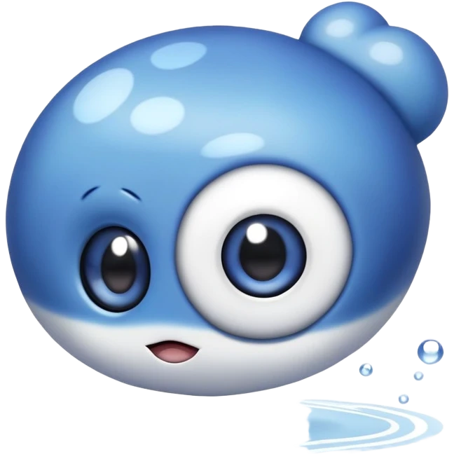 Poliwag Pokémon, simple and cute emoji