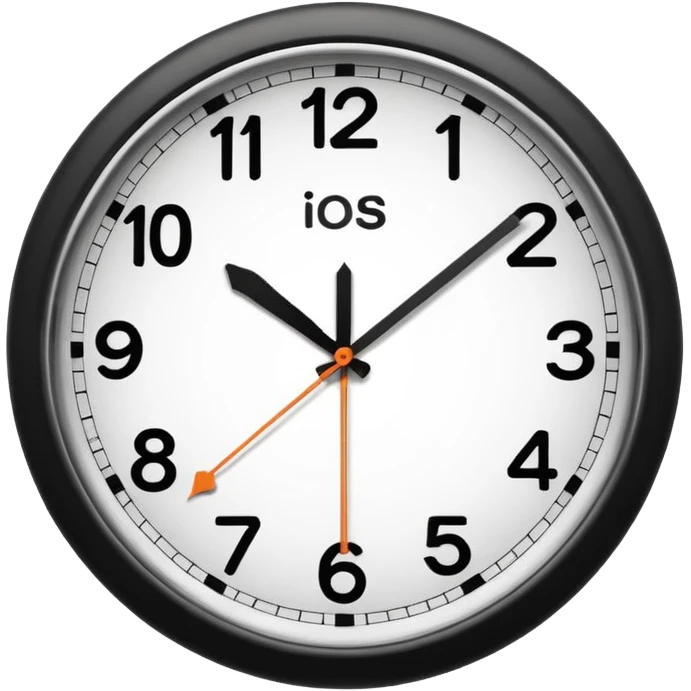 make Clock without numbers  emoji