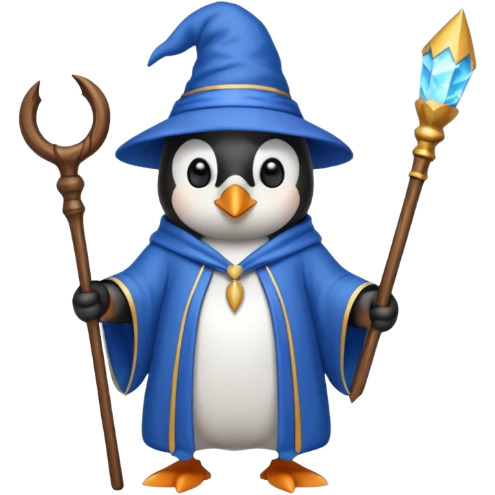 Penguin Wizard emoji