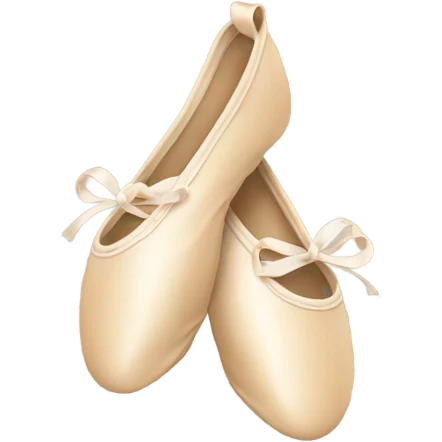 beige ballet shoes emoji