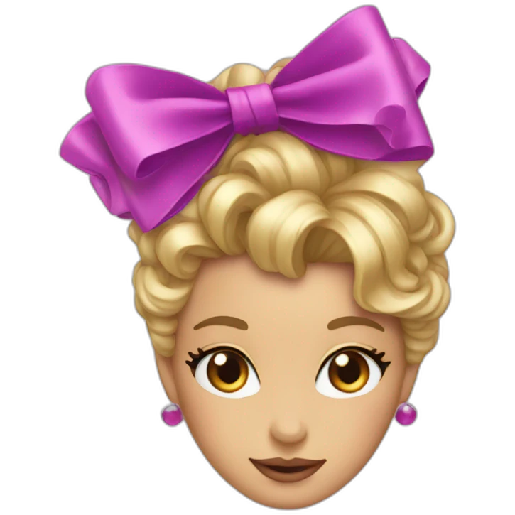 Coquette bow emoji