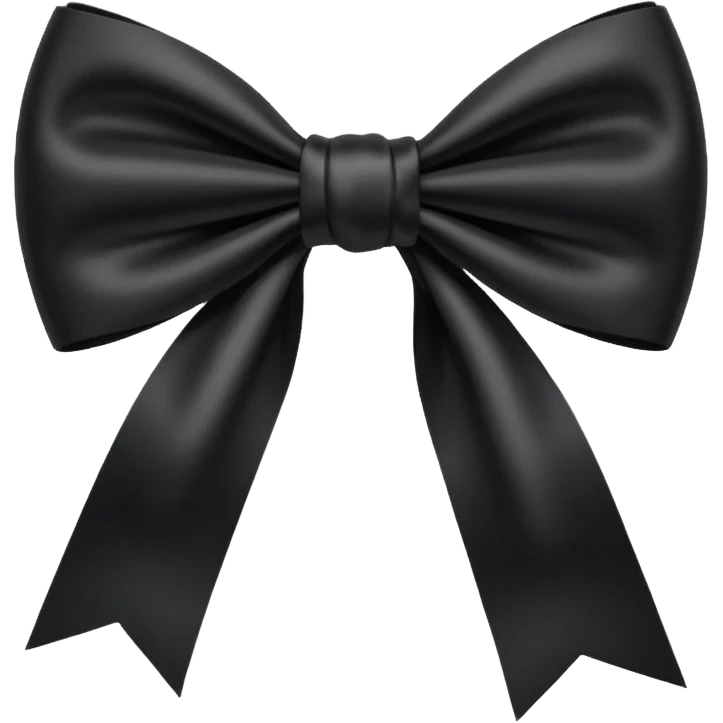 Black bow emoji