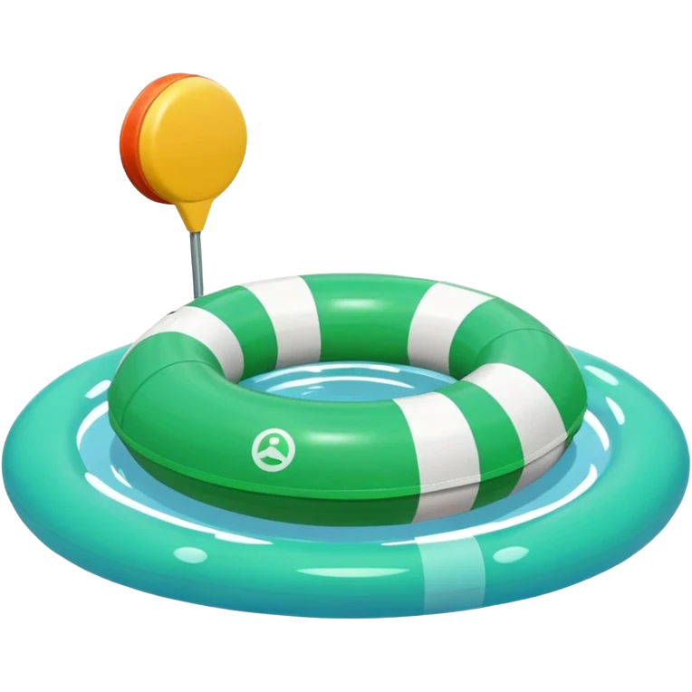 colorful pool green buoy emoji