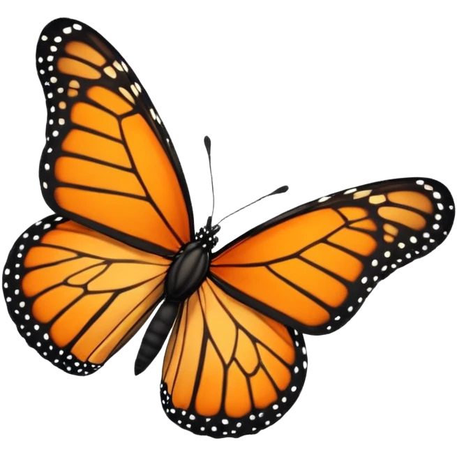 monarch butterfly emoji