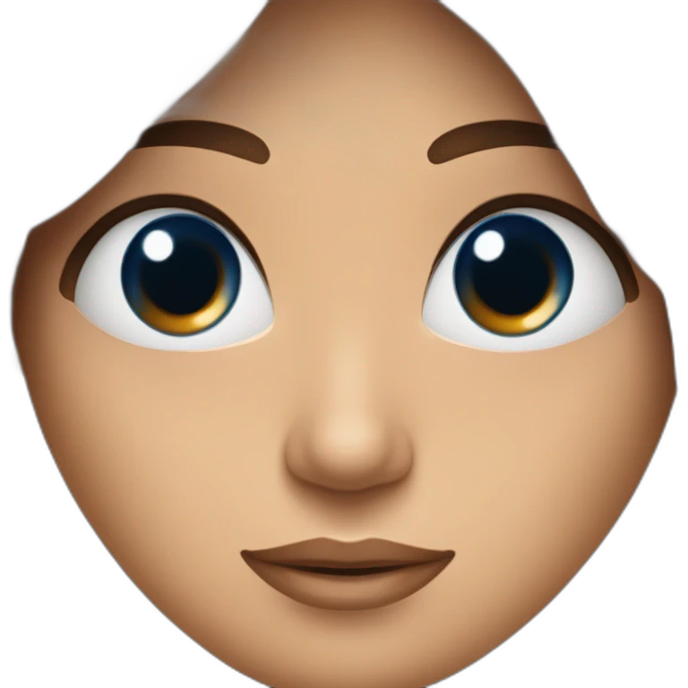 Femme brune au yeux marron embrasse un homme brun au yeux bleu emoji