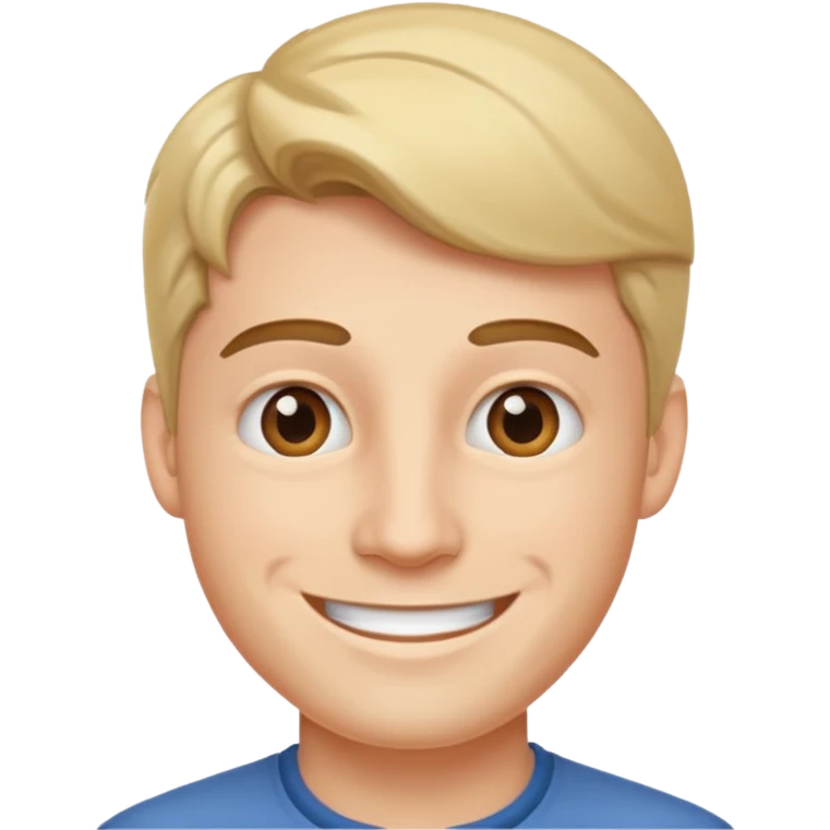 a young, happy, well-kept man emoji