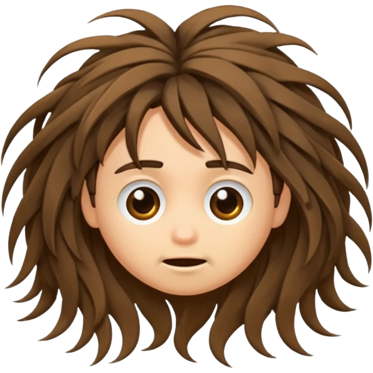 hair bad emoji