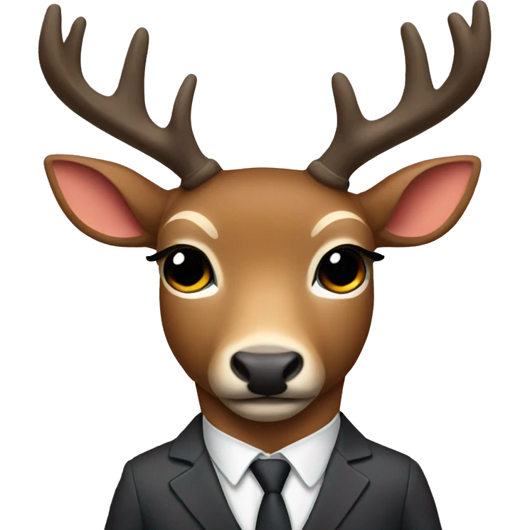 deer in suit emoji